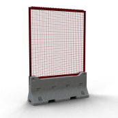 High-security fence | with fence mat | SET 4 | SET with concrete barrier (part-no. 3F200) and fence mat, wide version